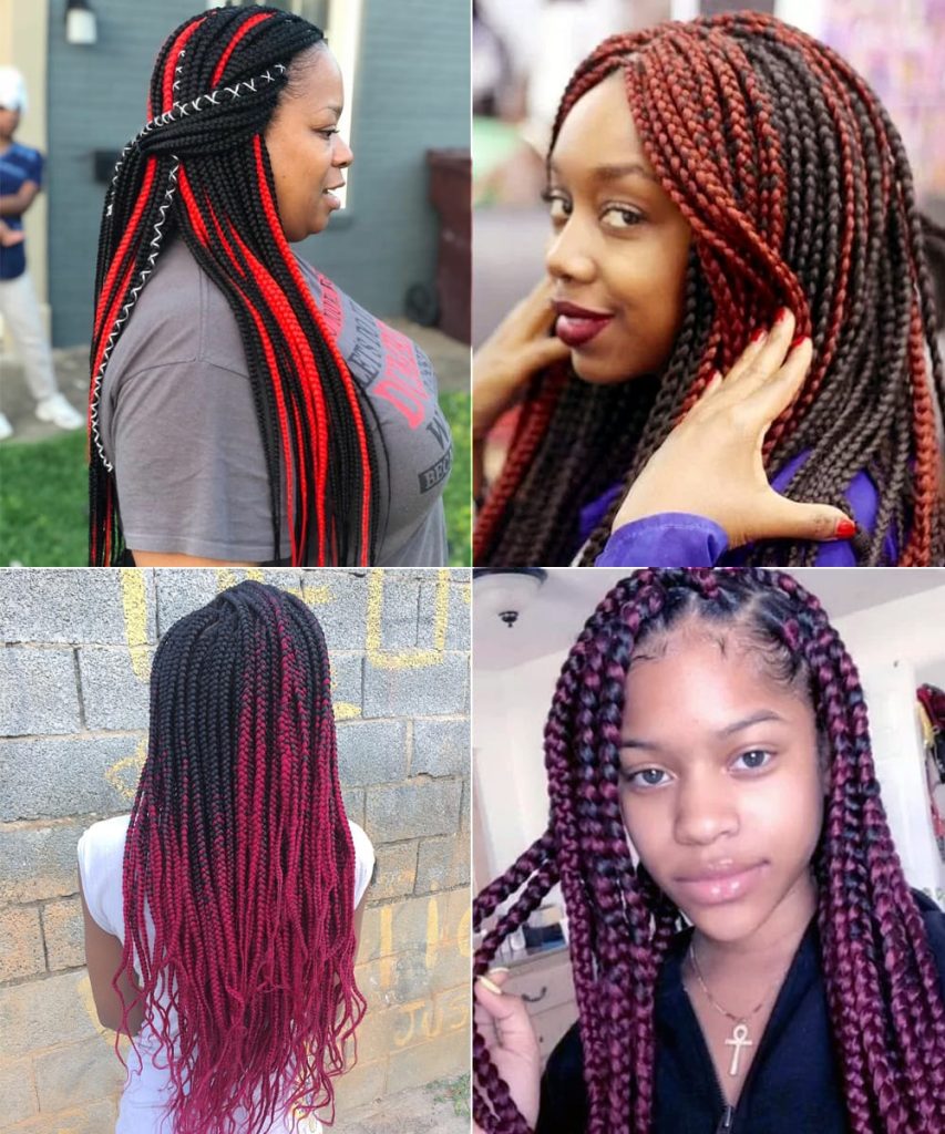 Explore the Magical World of Red Box Braids [50+ Braided Hairstyles ...