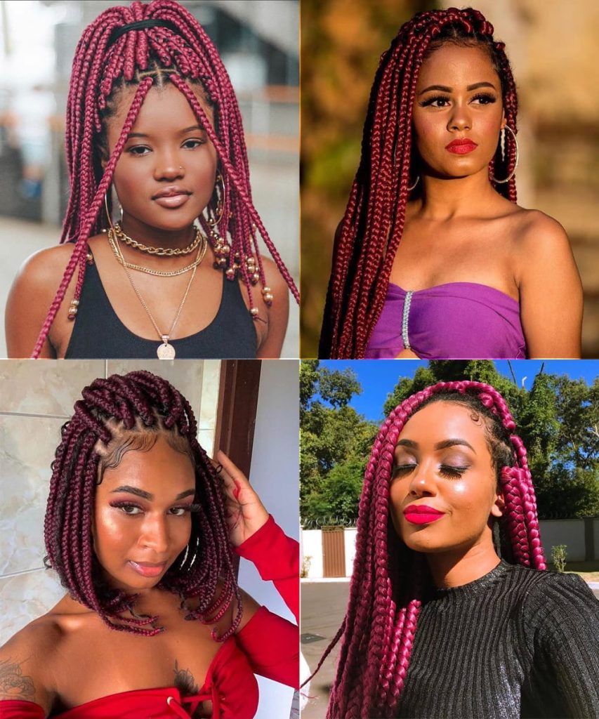 Explore the Magical World of Red Box Braids [50+ Braided Hairstyles ...
