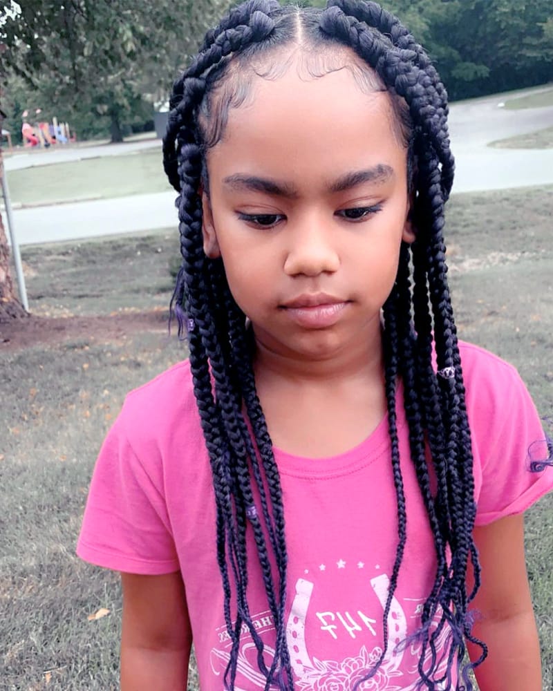 individual braids styles for kids