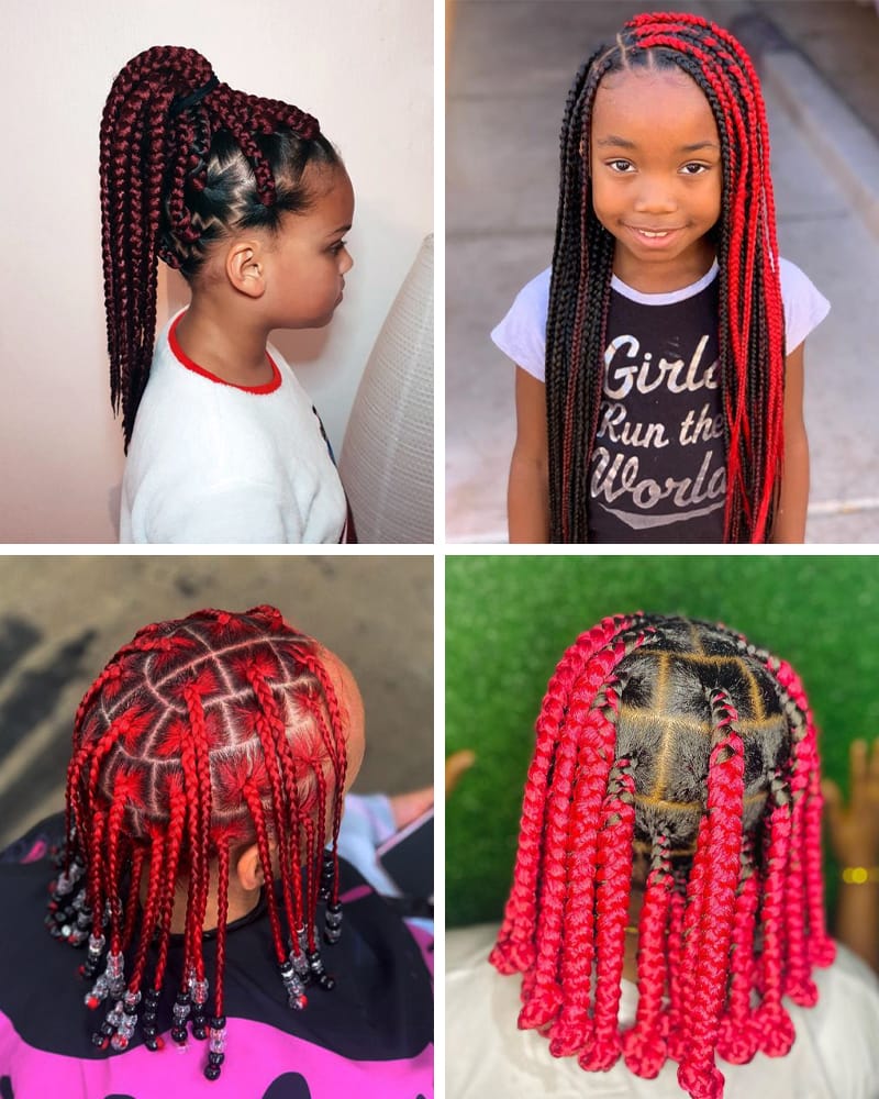 individual braids for kids