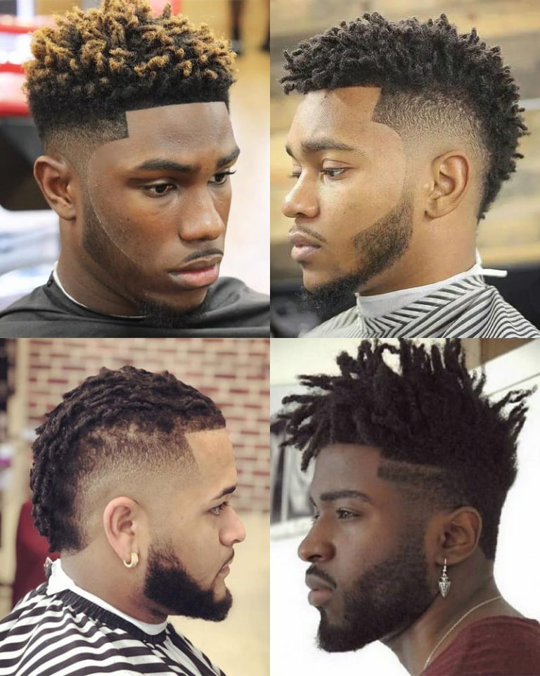 10 Handsome Ways to Wear Burst Fade Mohawk Hairstyles - Curly Craze