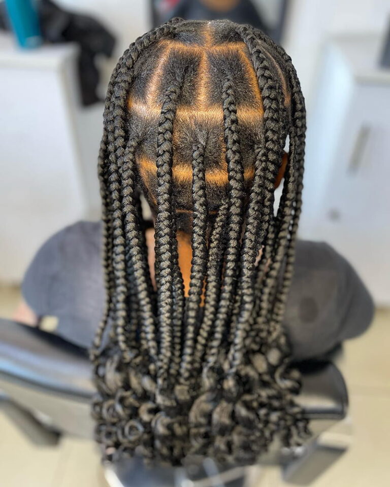 50+ Best Medium Knotless Braid Looks: Color, Length & Shape - Curly Craze