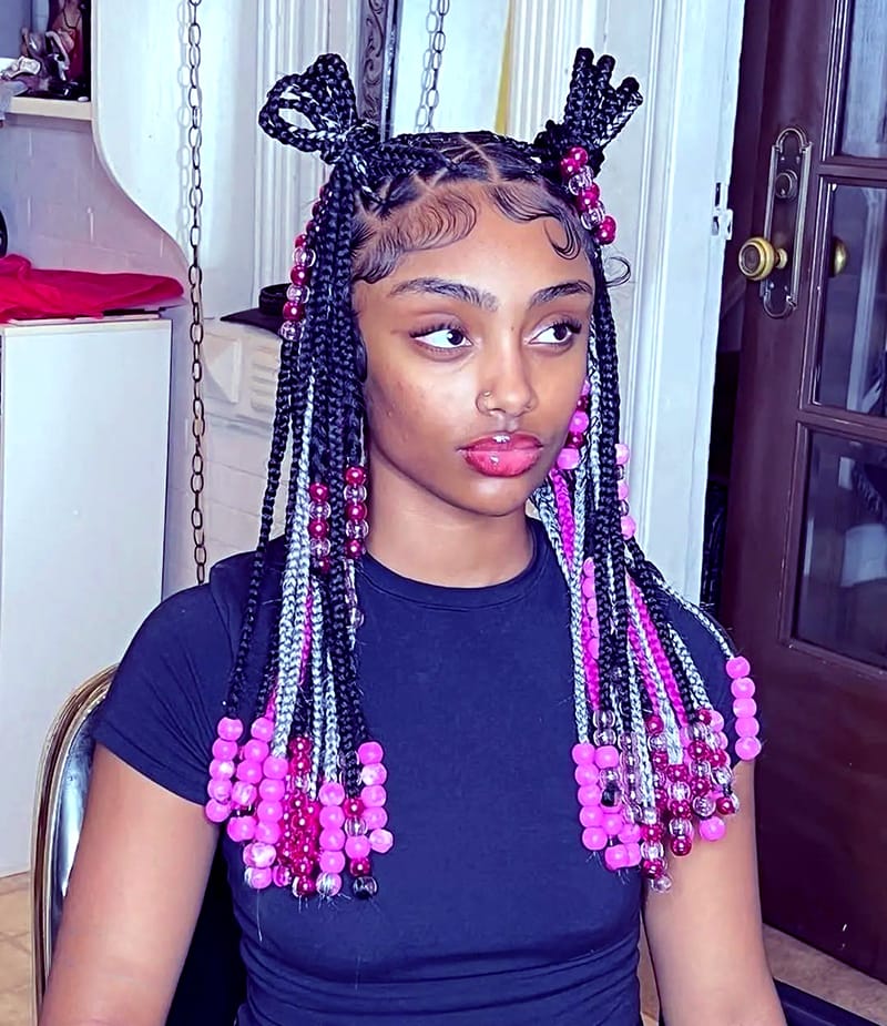 Triangle Box Braids