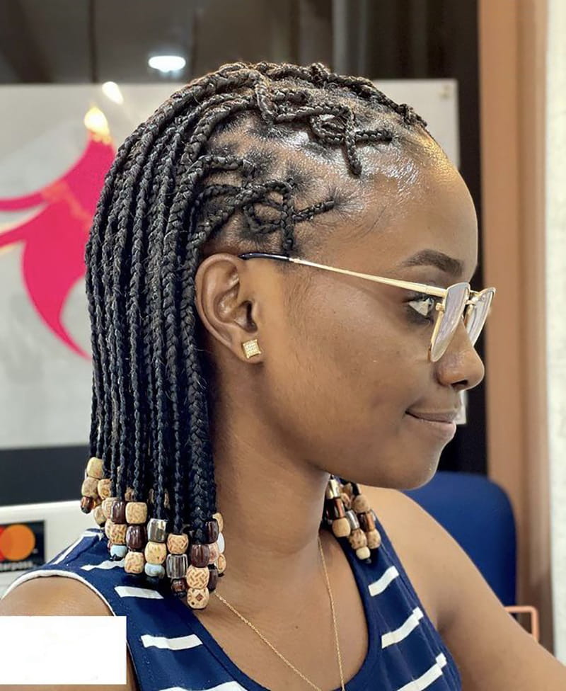  Criss-Cross Box Braids