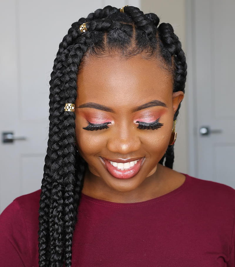 Beaded Jumbo Box Braids