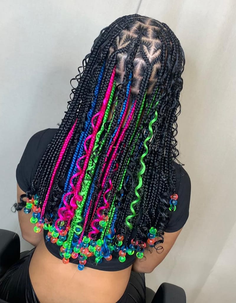 Colorful Braids and Beads