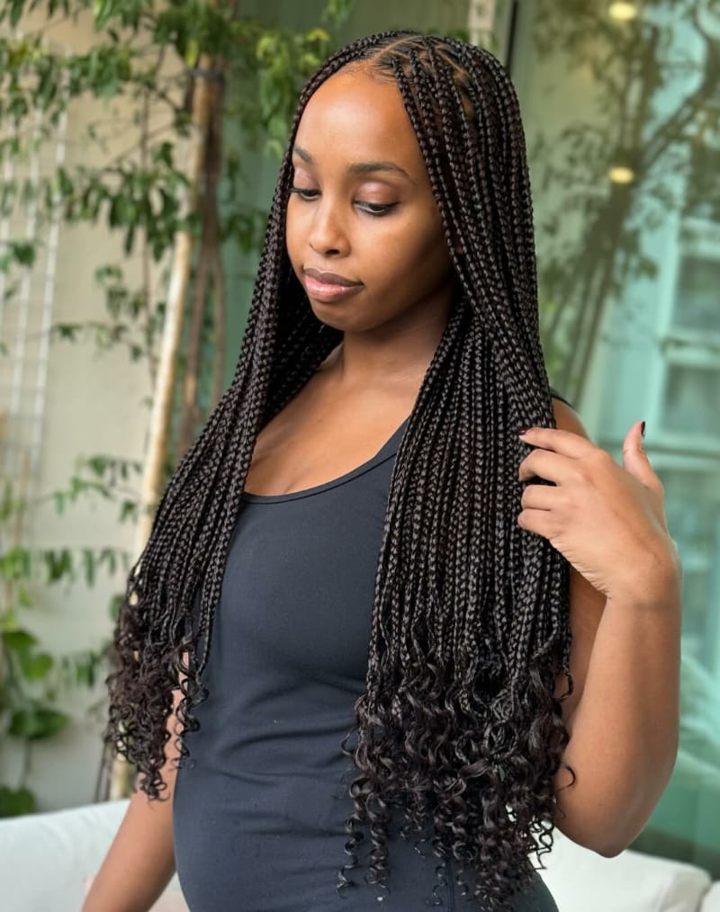 Knotless Goddess Braids