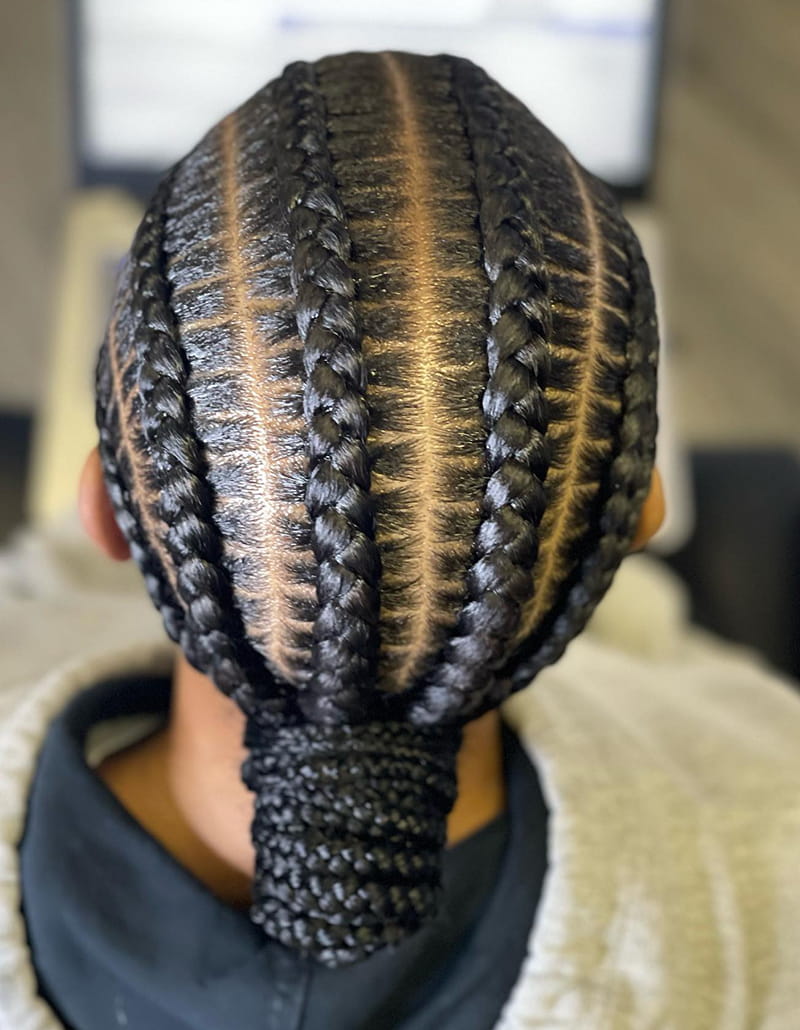 Braided Low Bun