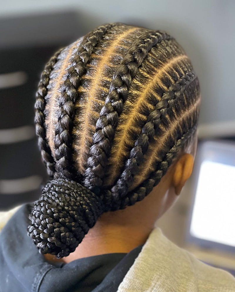 Braided Low Bun