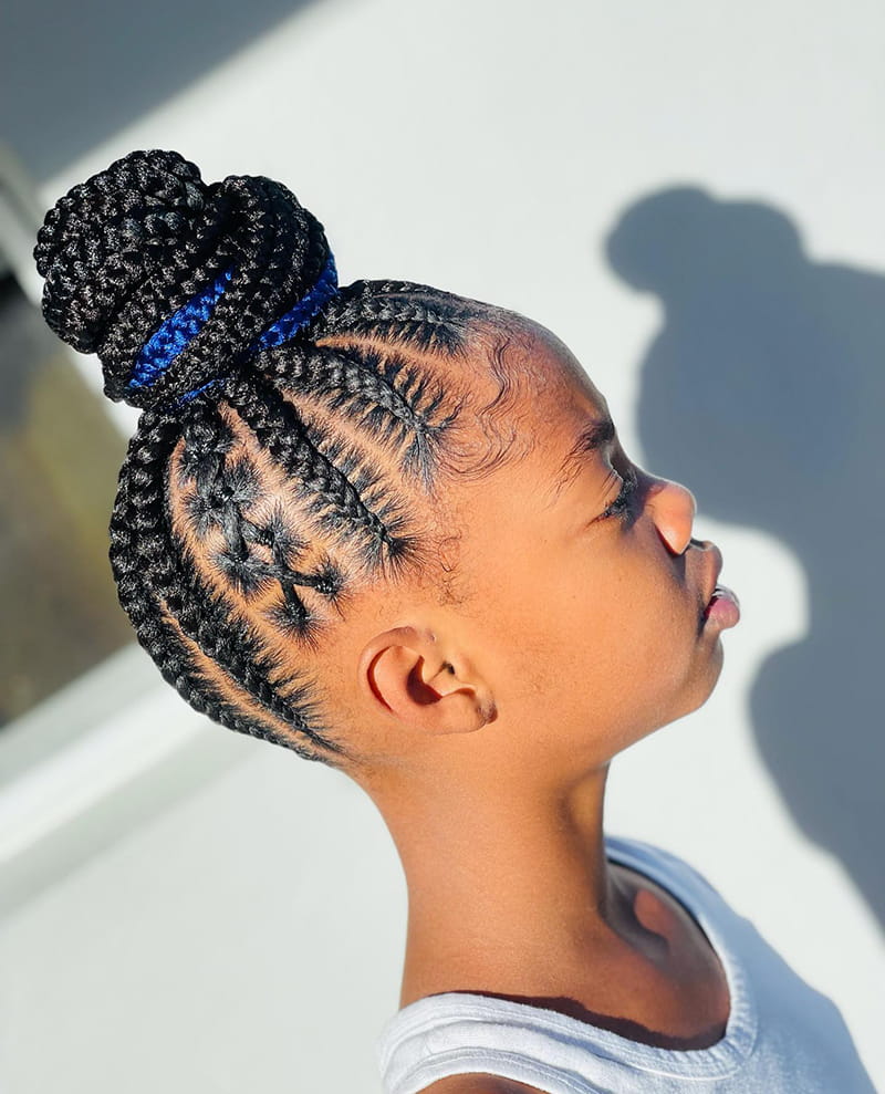 Braided Pineapple Updo Hairstyles for African AMerican Women