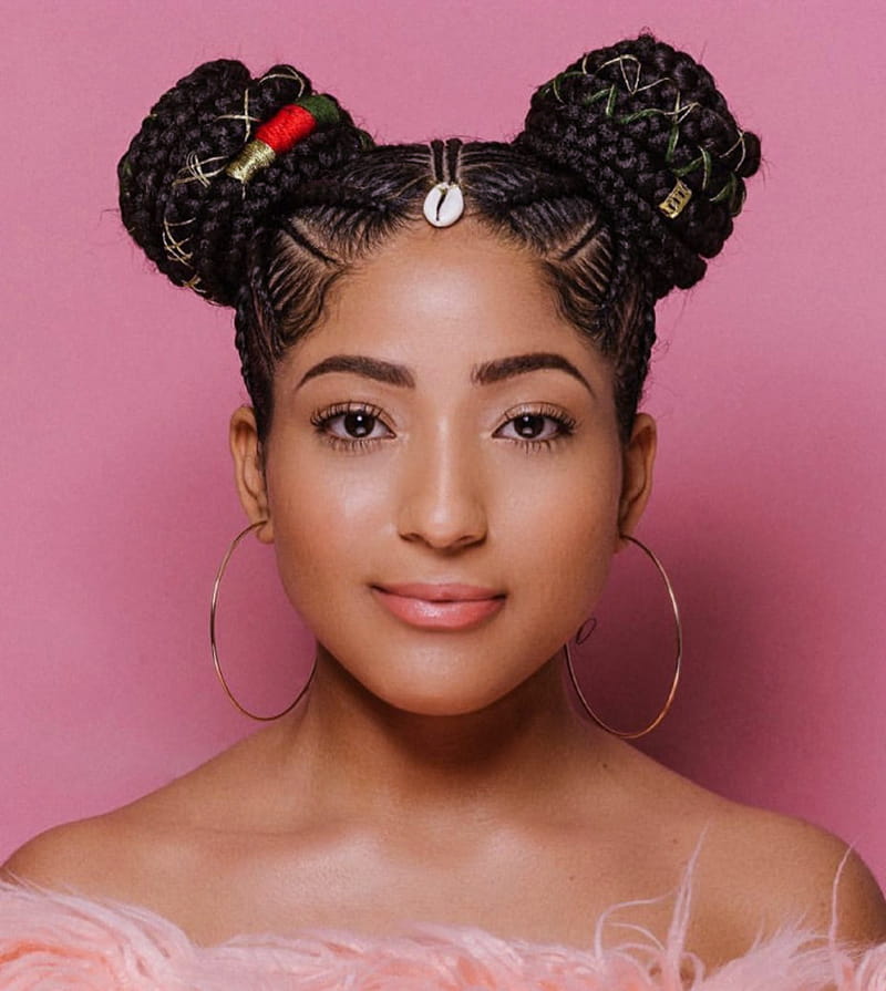 Cornrow Updo