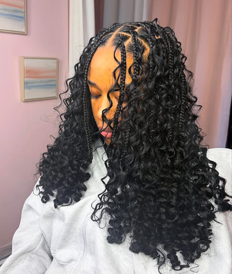 Protective Goddess Braids for Stylish Women