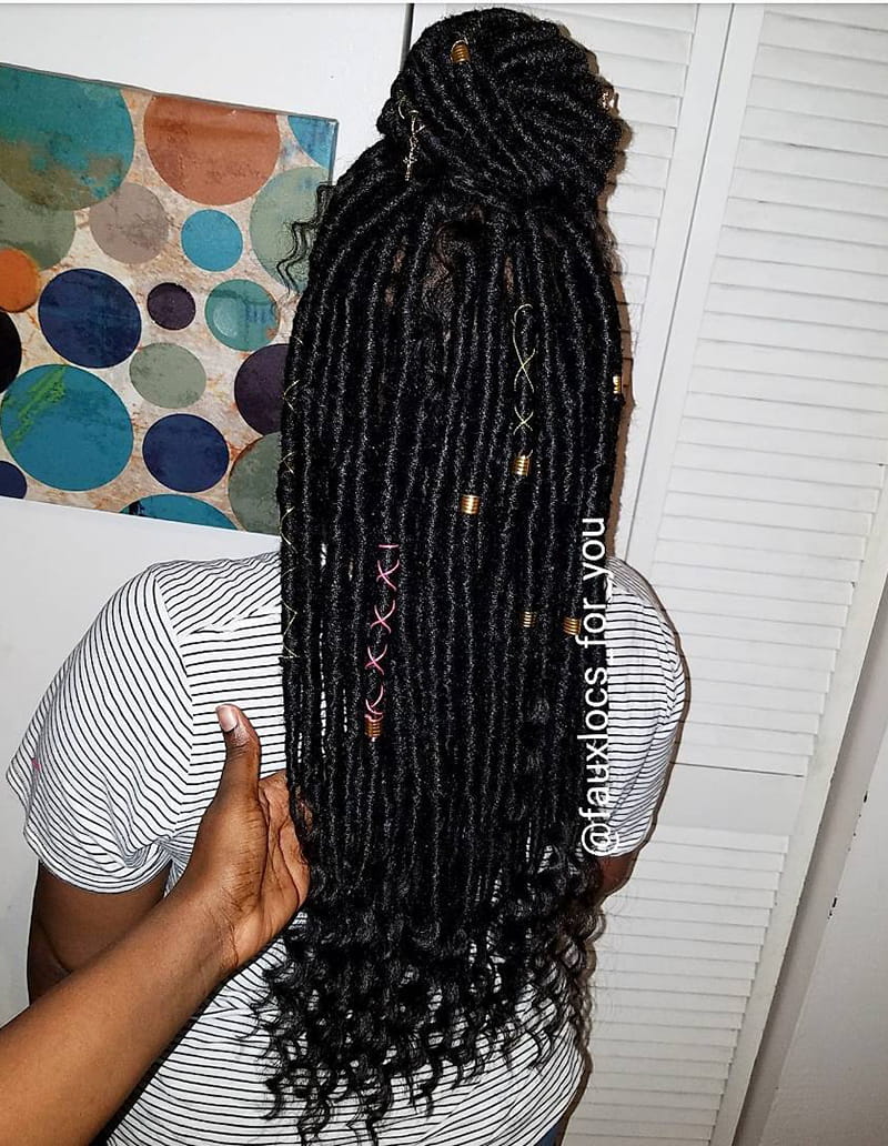 Goddess Faux Locs for African American Women