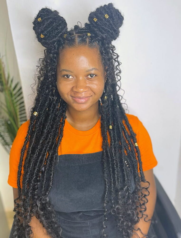 Goddess Faux Locs for African American Women