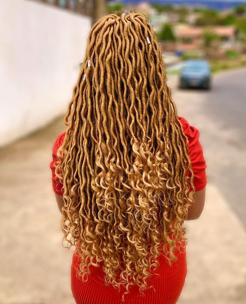 Goddess Faux Locs for African American Women
