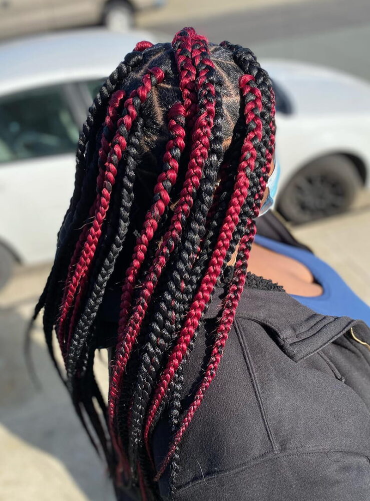 Jumbo Braids Style to Protect Your Natural Hair