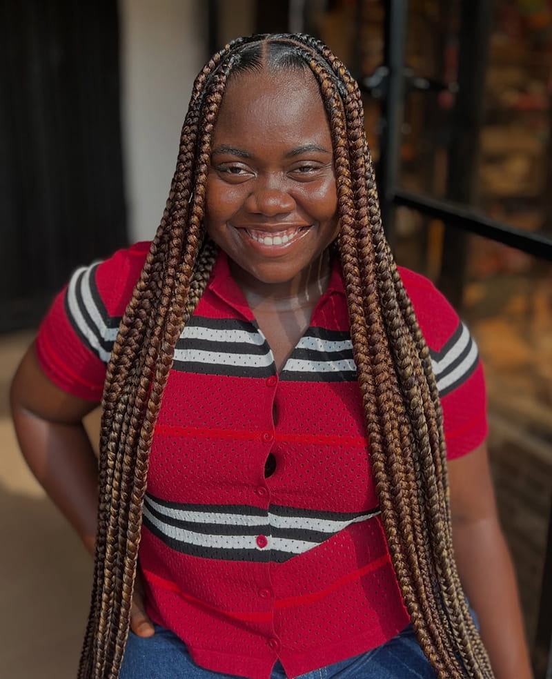 Jumbo Braids Style to Protect Your Natural Hair