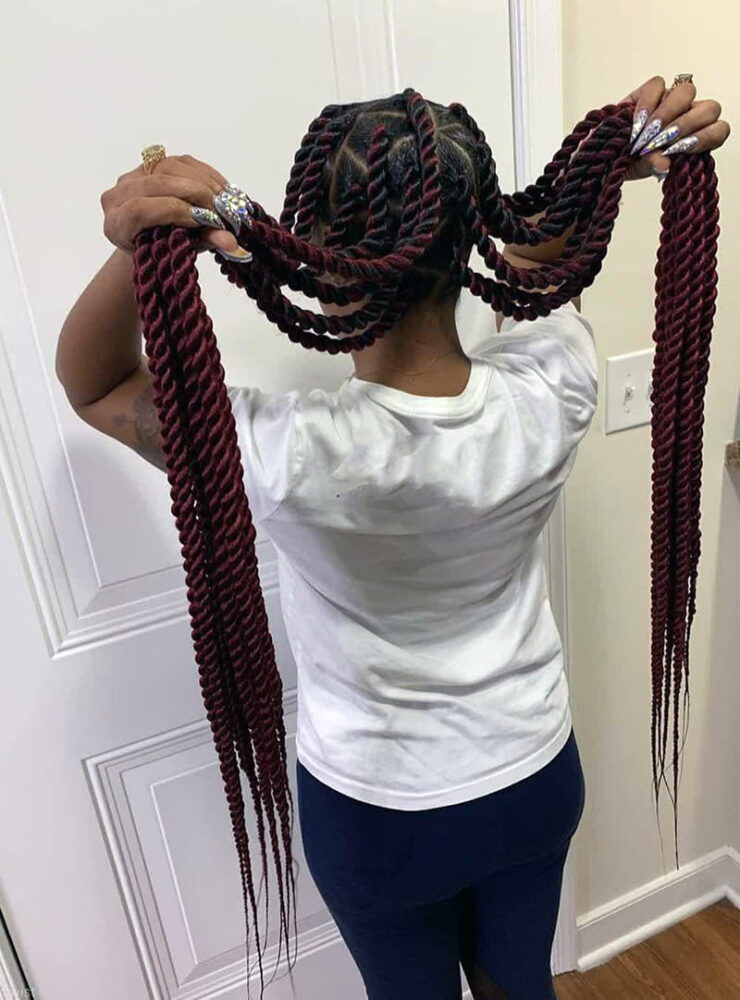 Protective Senegalese Twists for Black Women