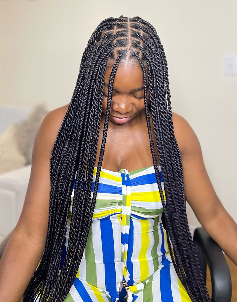 Protective Senegalese Twists for Black Women