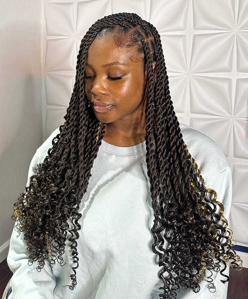 Protective Senegalese Twists for Black Women