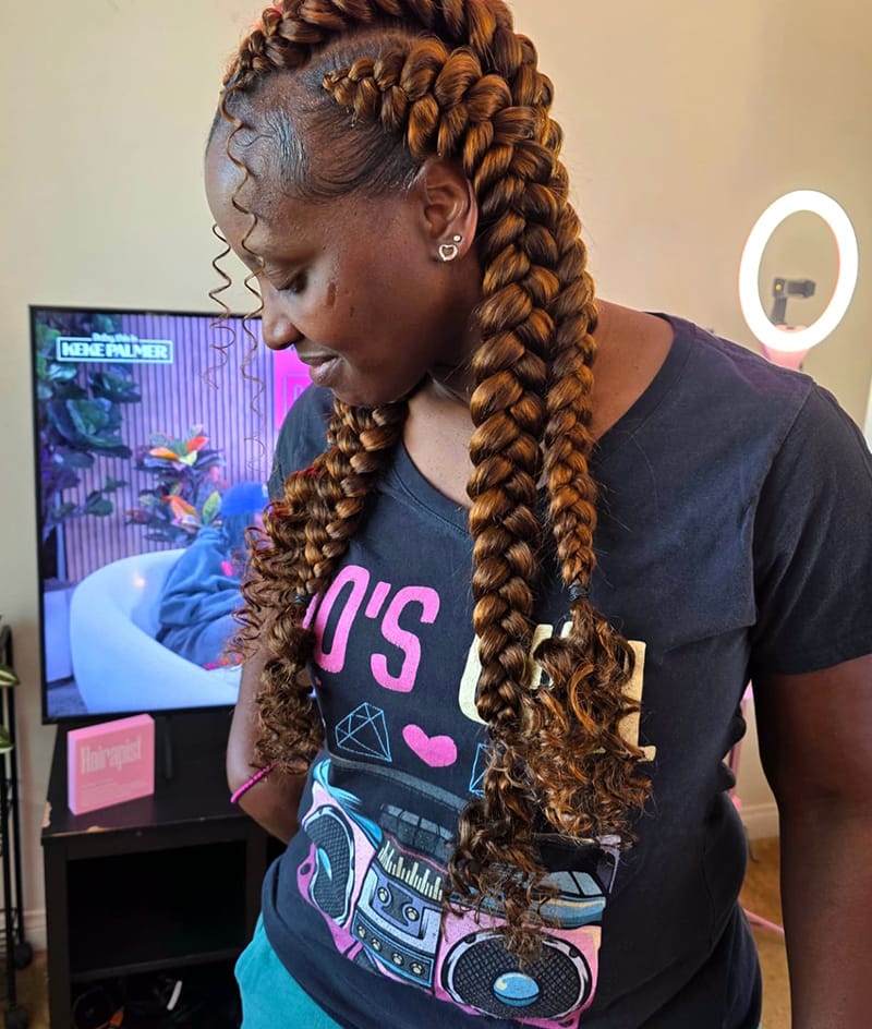 Back-Length Butterfly Braids