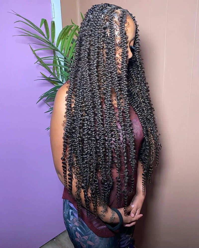 Back-Length Butterfly Braids