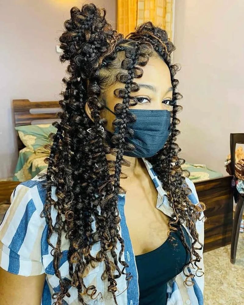 Back-Length Butterfly Braids