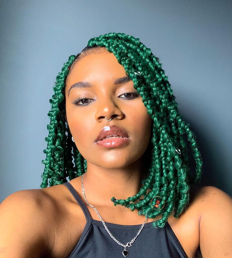 Butterfly Braids with Bangs