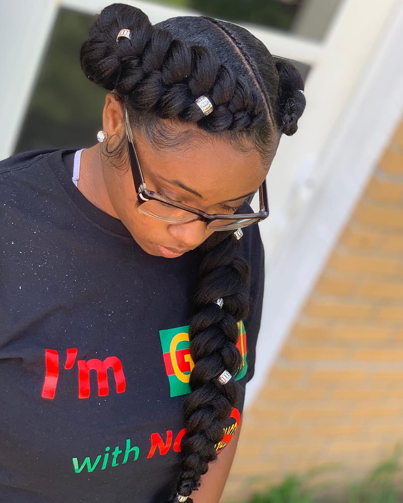 Butterfly Crown Braids