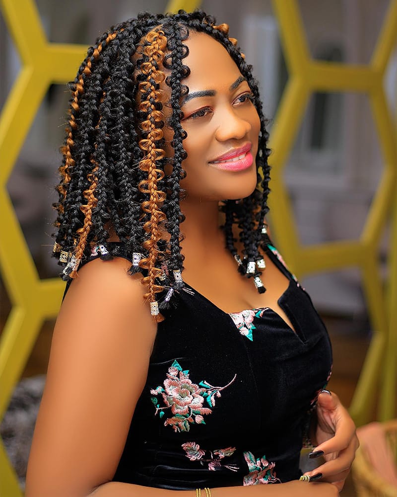 Face Framing Butterfly Braids