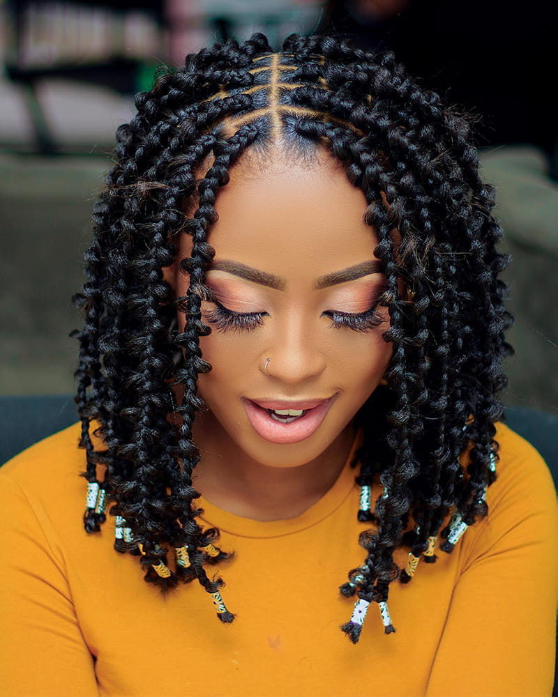 Face Framing Butterfly Braids