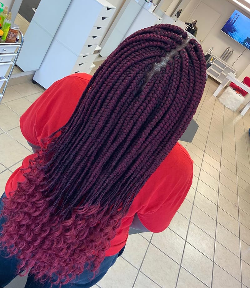 Long Goddess Box Braids Styles for Black Women