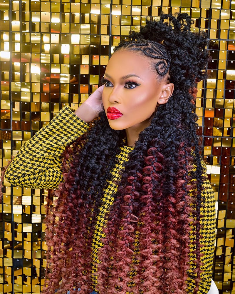Half Up Half Down Butterfly Braids