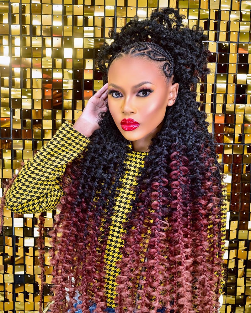 Half Up Half Down Butterfly Braids