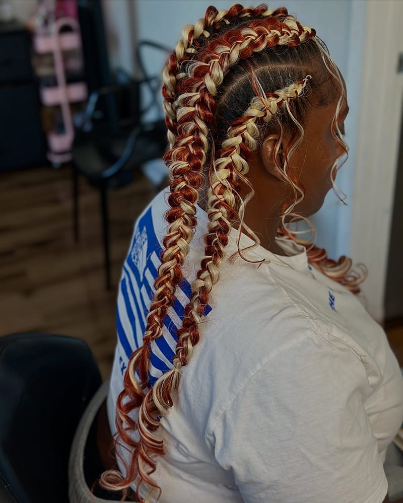 Highlighted Butterfly Braids