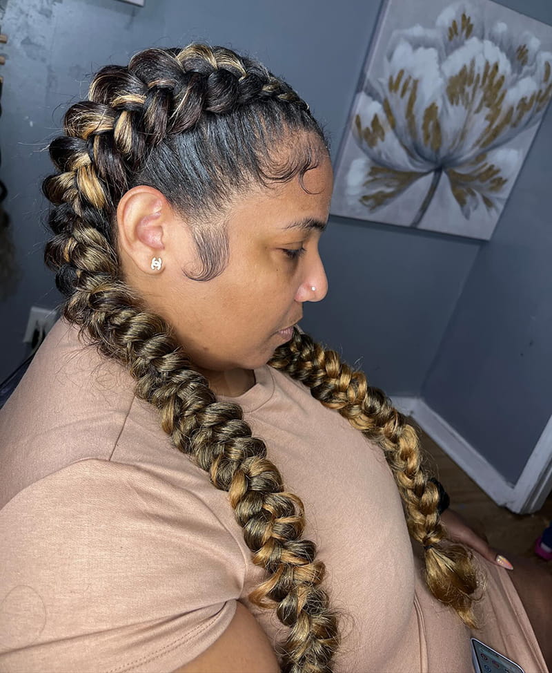 Highlighted Butterfly Braids