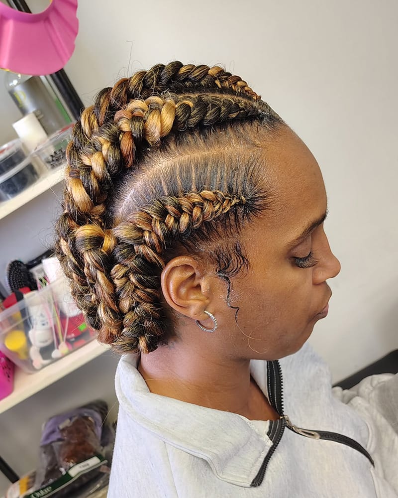 Highlighted Butterfly Braids