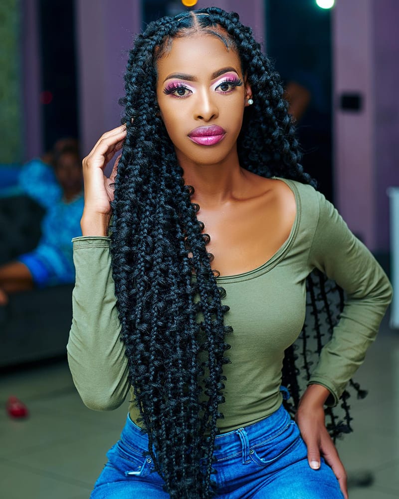 Hip-Length Butterfly Braids