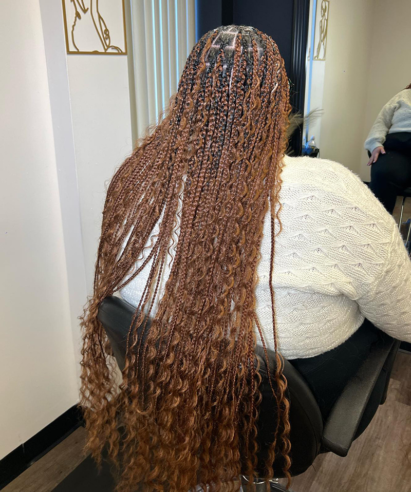Long Boho Box Braids