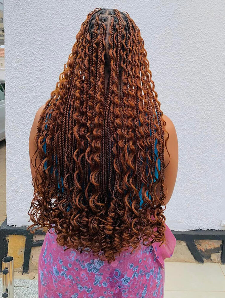 Long Boho Box Braids