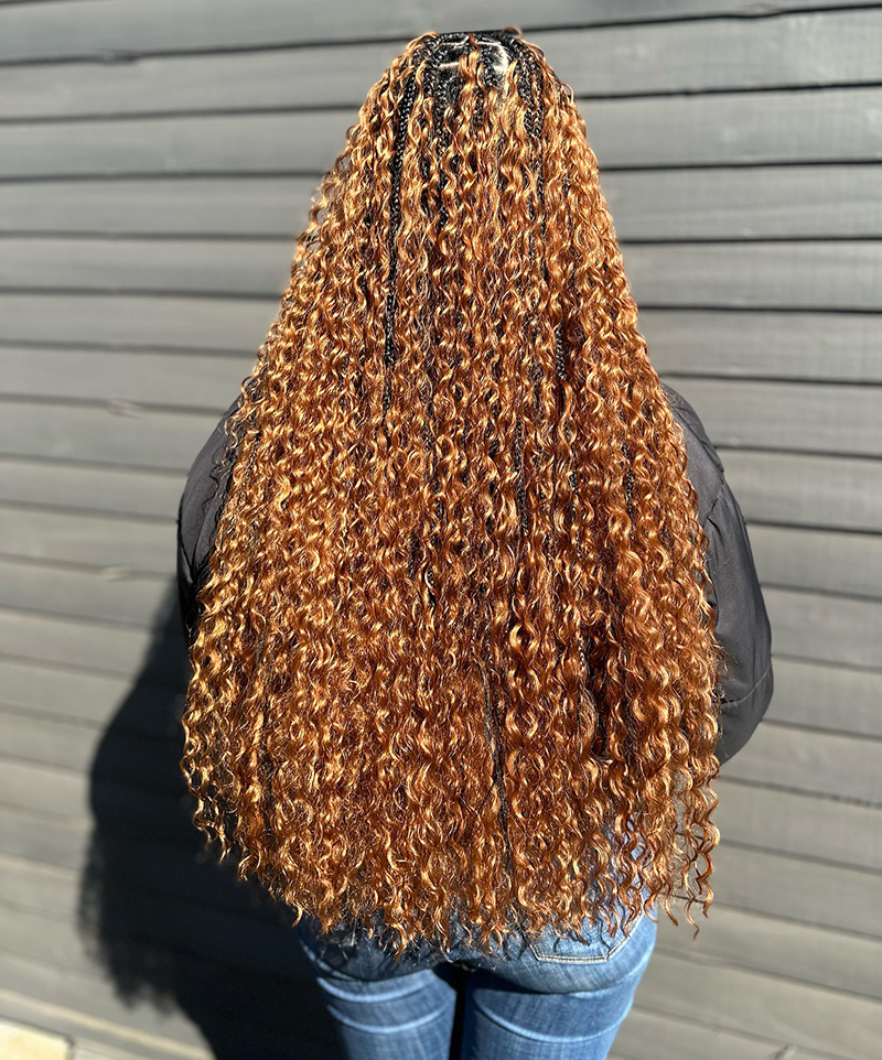 Long Boho Box Braids