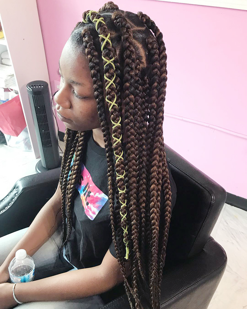 Long Jumbo Box Braids