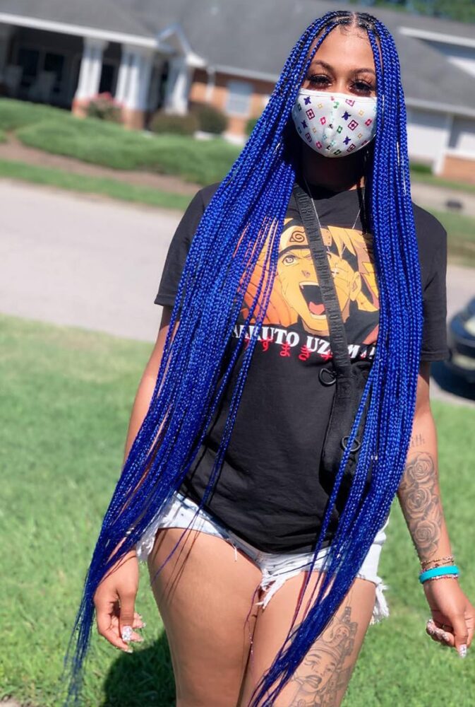 Long Knotless Box Braids for Black Women