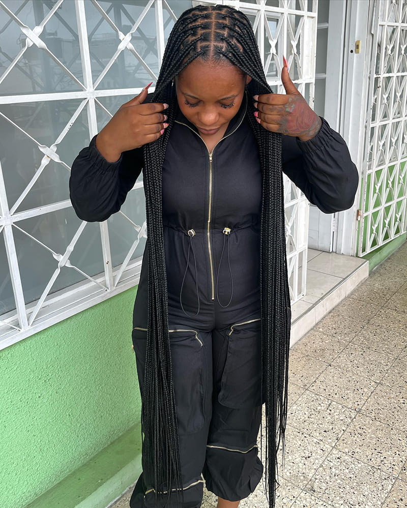 Long Knotless Box Braids for Black Women