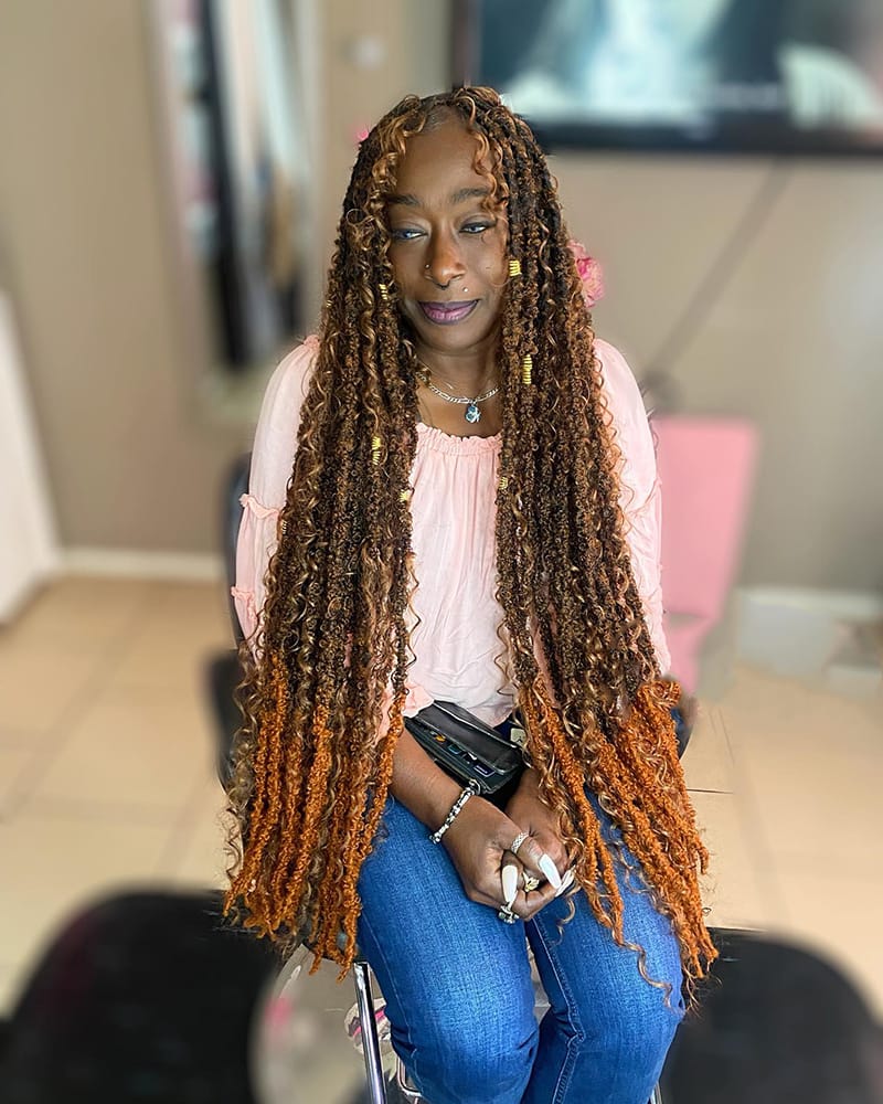 Ombre Butterfly Braids