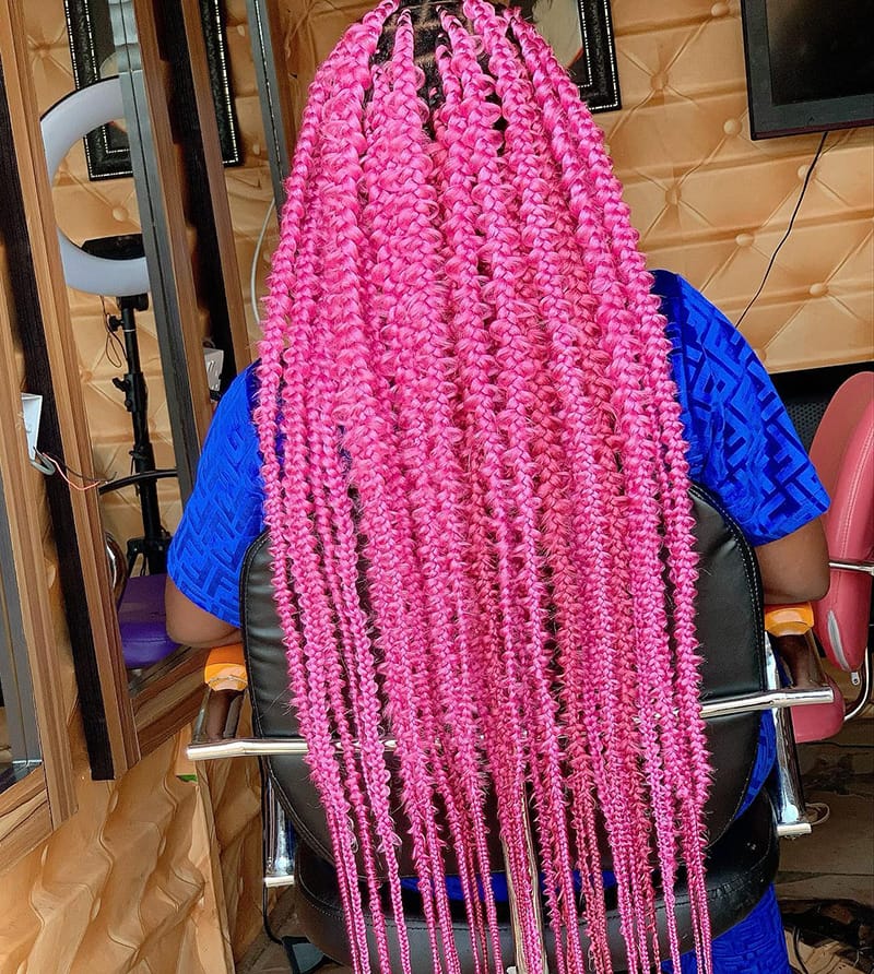 Pink Butterfly Braids