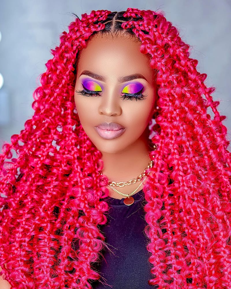 Red Butterfly Braids