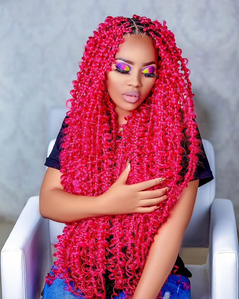 Red Butterfly Braids