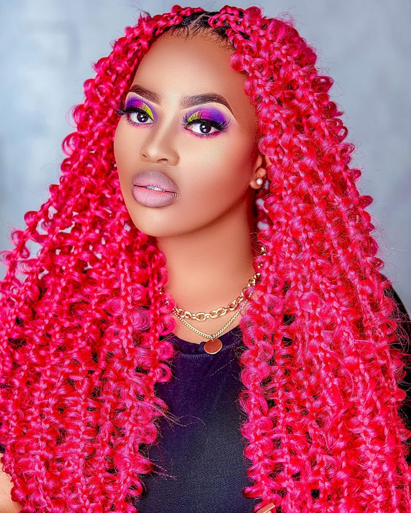 Red Butterfly Braids