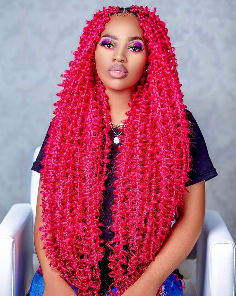 Red Butterfly Braids
